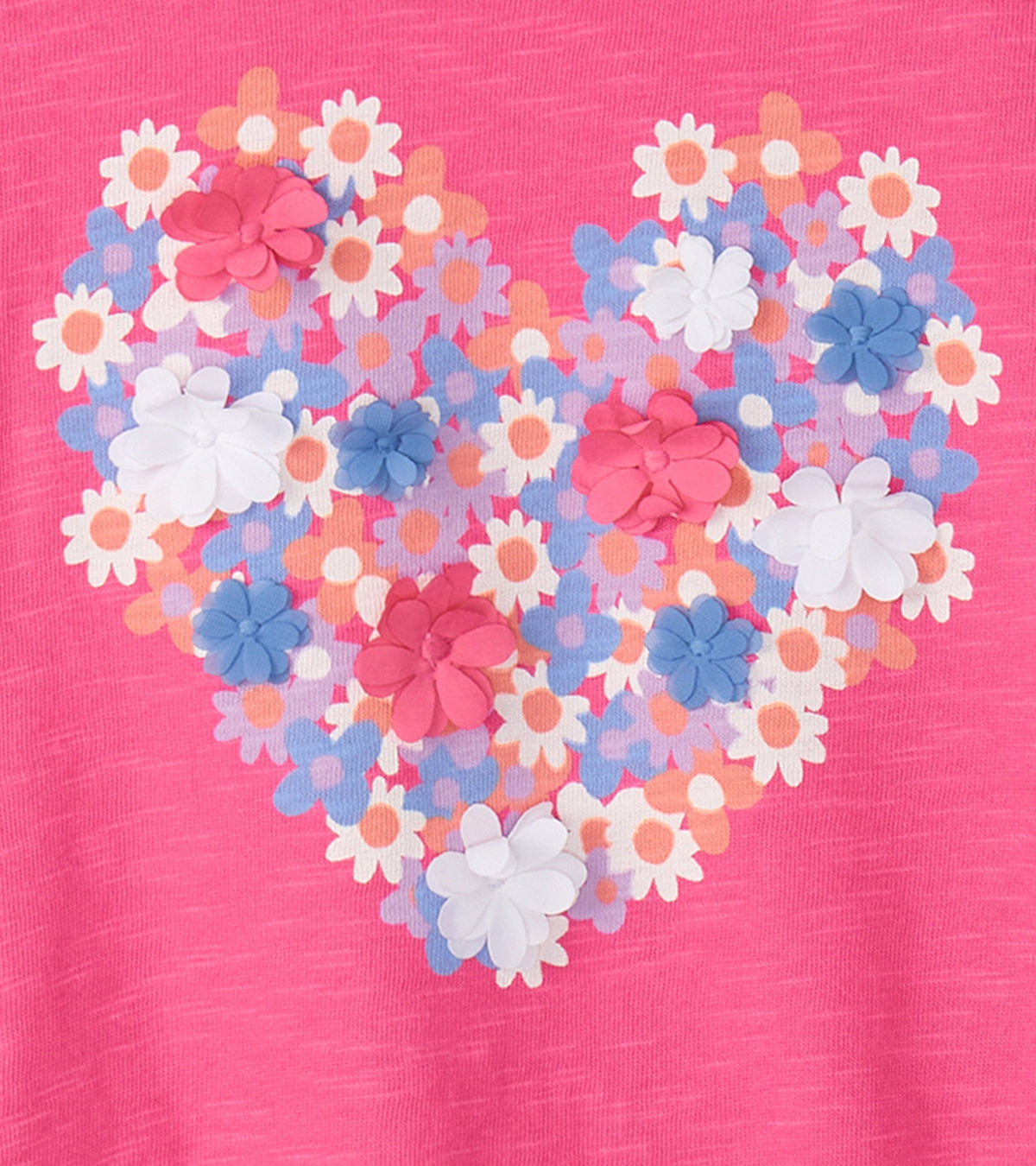 Girls Chiffon Heart Tie Front T-Shirt - Hatley Girls