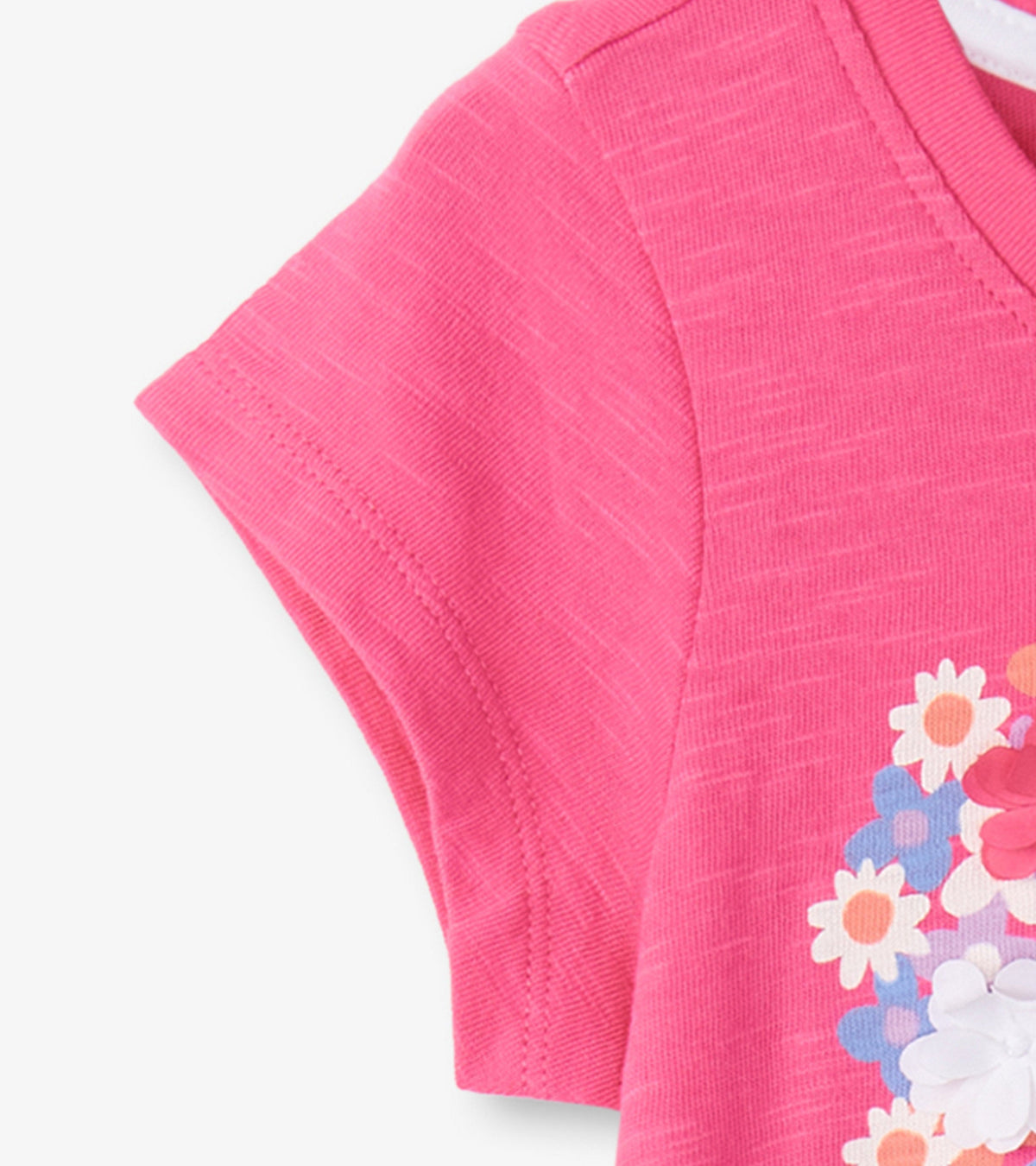 Girls Chiffon Heart Tie Front T-Shirt - Hatley Girls