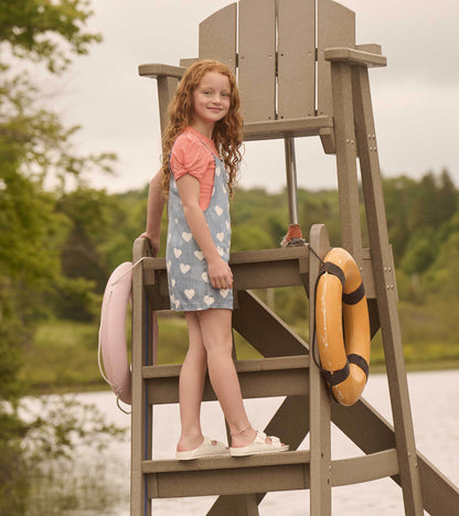 Girls Hearts Slouchy Overalls - Hatley Girls