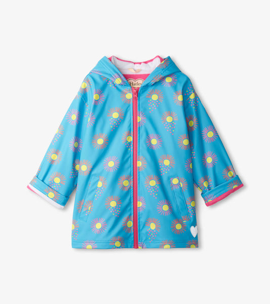 Girls Sunrays Zip-Up Rain Jacket - Hatley Girls