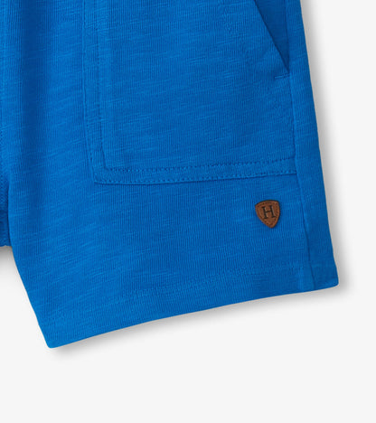 Boys Deep Blue Sky Relaxed Shorts - Hatley Boys