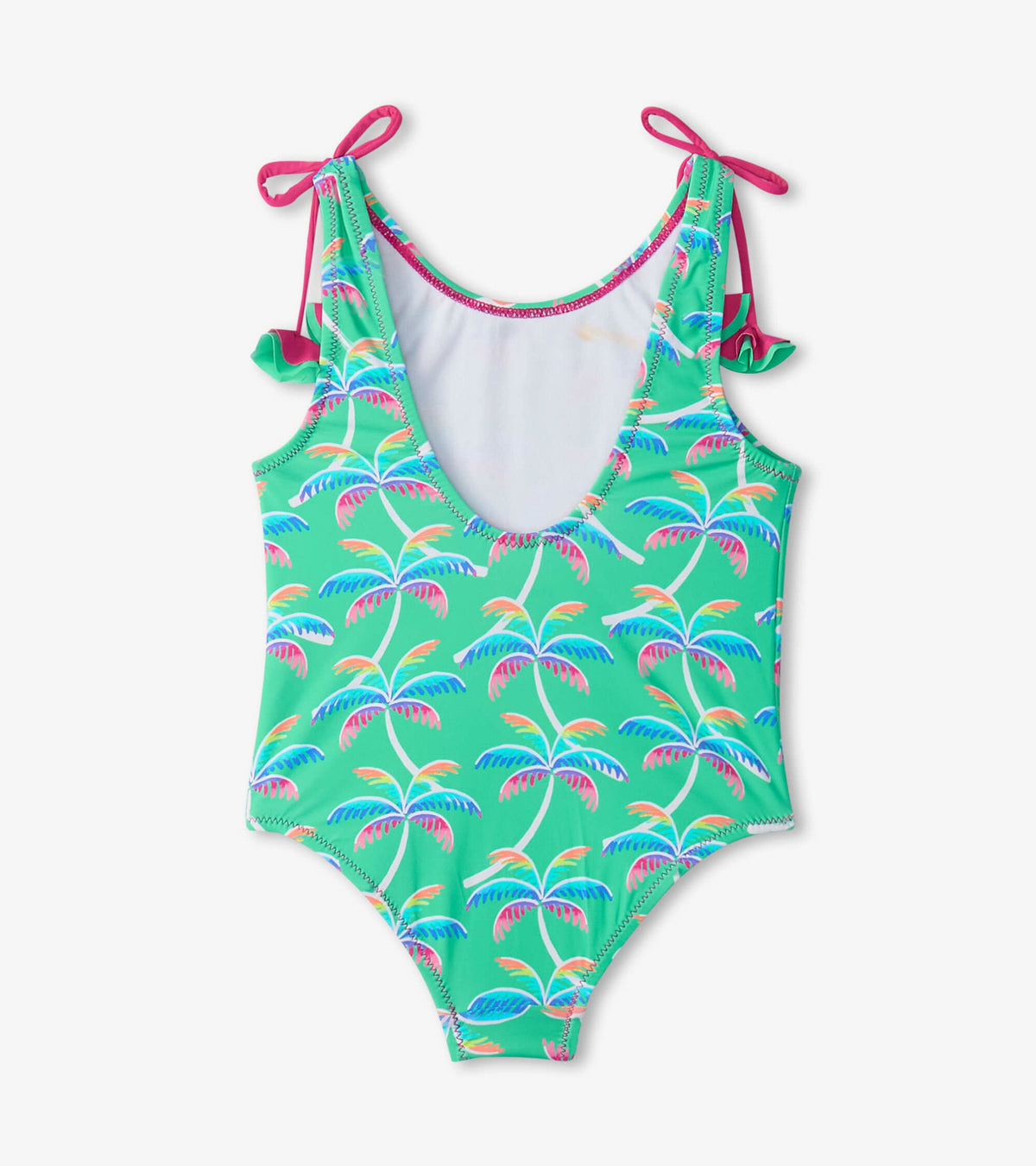 Girls Rainbow Palm Shoulder Shoulder Bow Swimsuit - Hatley Girls
