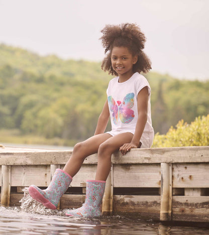 Girls Painted Butterfly Relaxed T-Shirt - Hatley Girls