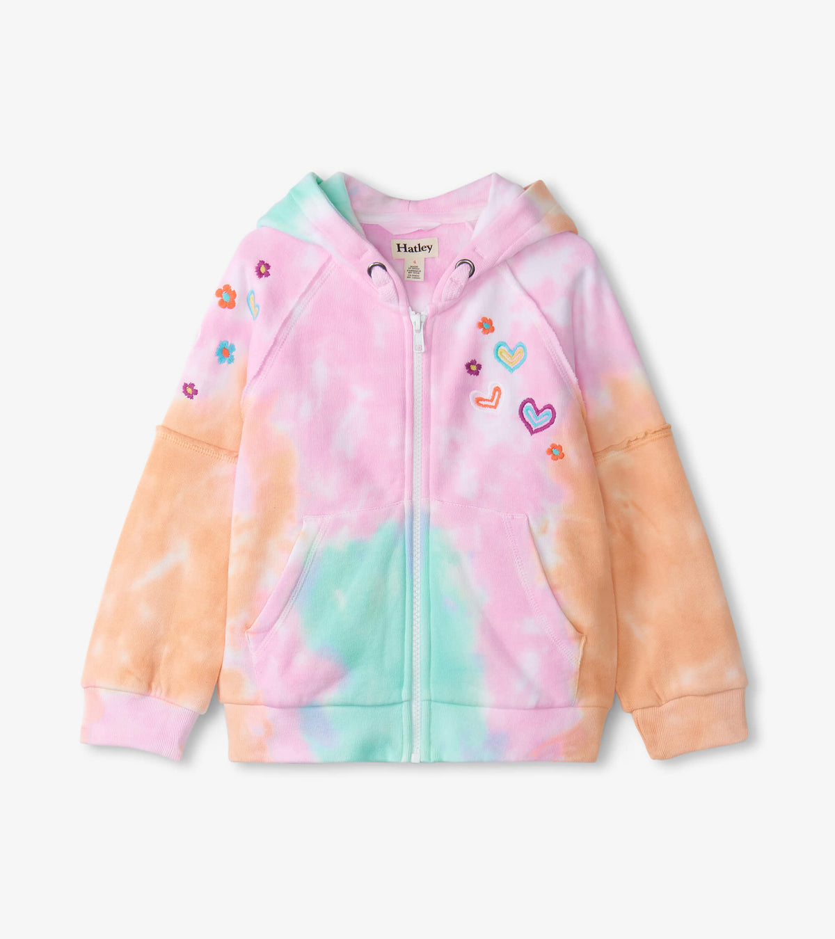 Girls Summer Waves Tie Dye Hoodie - Hatley Girls