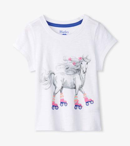 Girls Roller Skates Graphic Tee - Hatley Girls