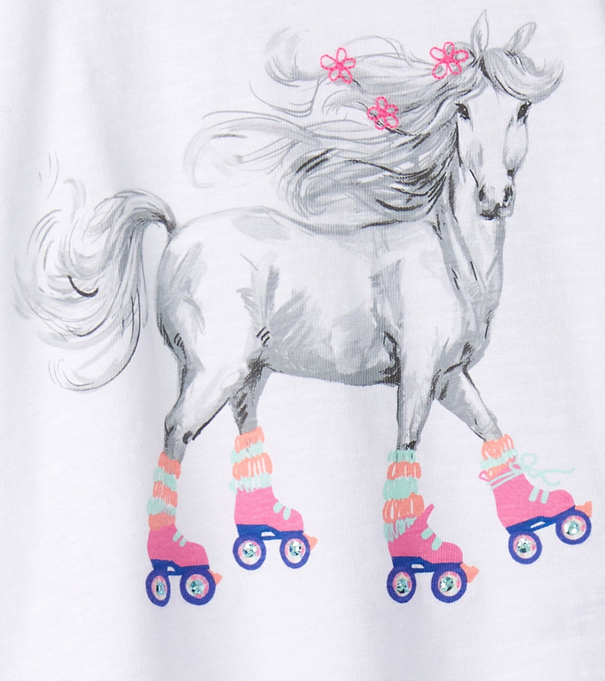 Girls Roller Skates Graphic Tee - Hatley Girls