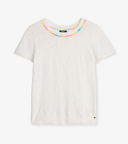 Simone Knit Tee - White - Hatley Women