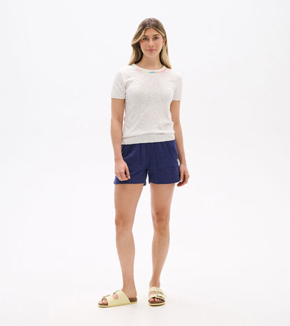 Simone Knit Tee - White - Hatley Women