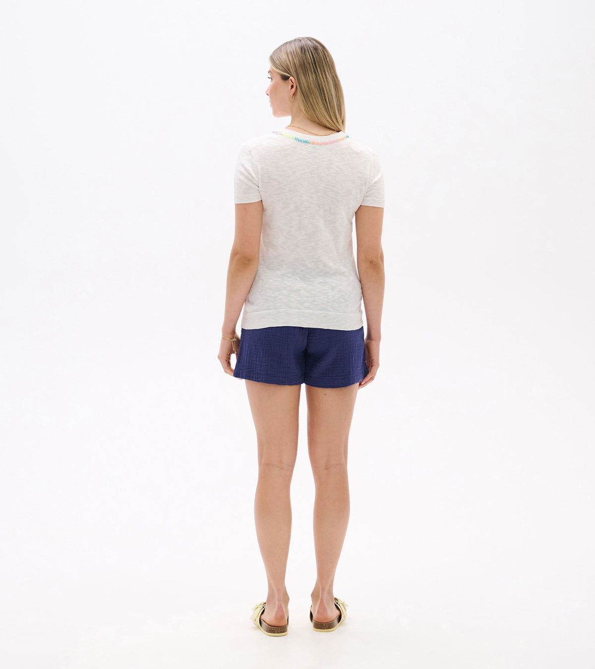 Simone Knit Tee - White - Hatley Women