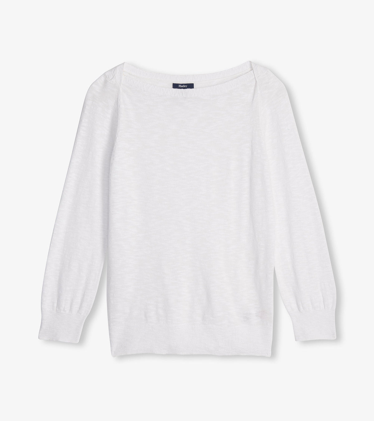 3/4 Sleeve Knit Breton - White - Hatley Women