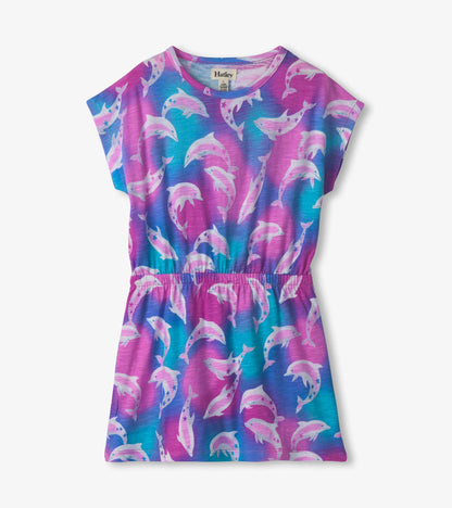 Girls Airbrush Dolphins Relaxed Dress - Hatley Girls