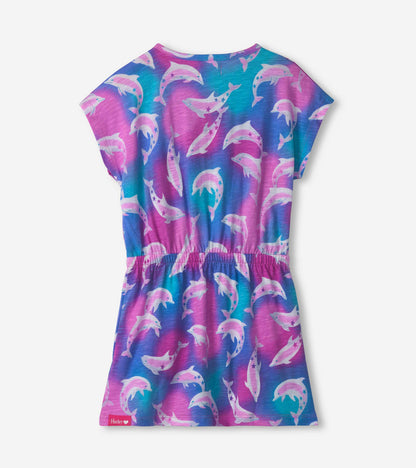Girls Airbrush Dolphins Relaxed Dress - Hatley Girls