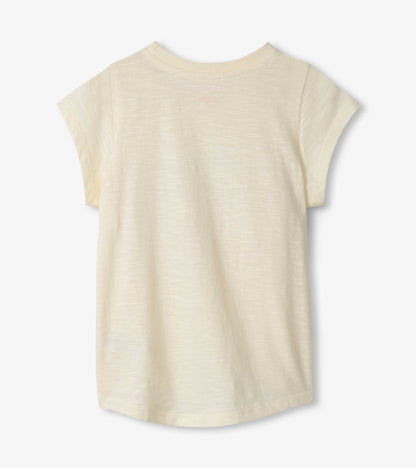 Girls Glowing Butterfly Tie Front T-Shirt - Hatley Girls