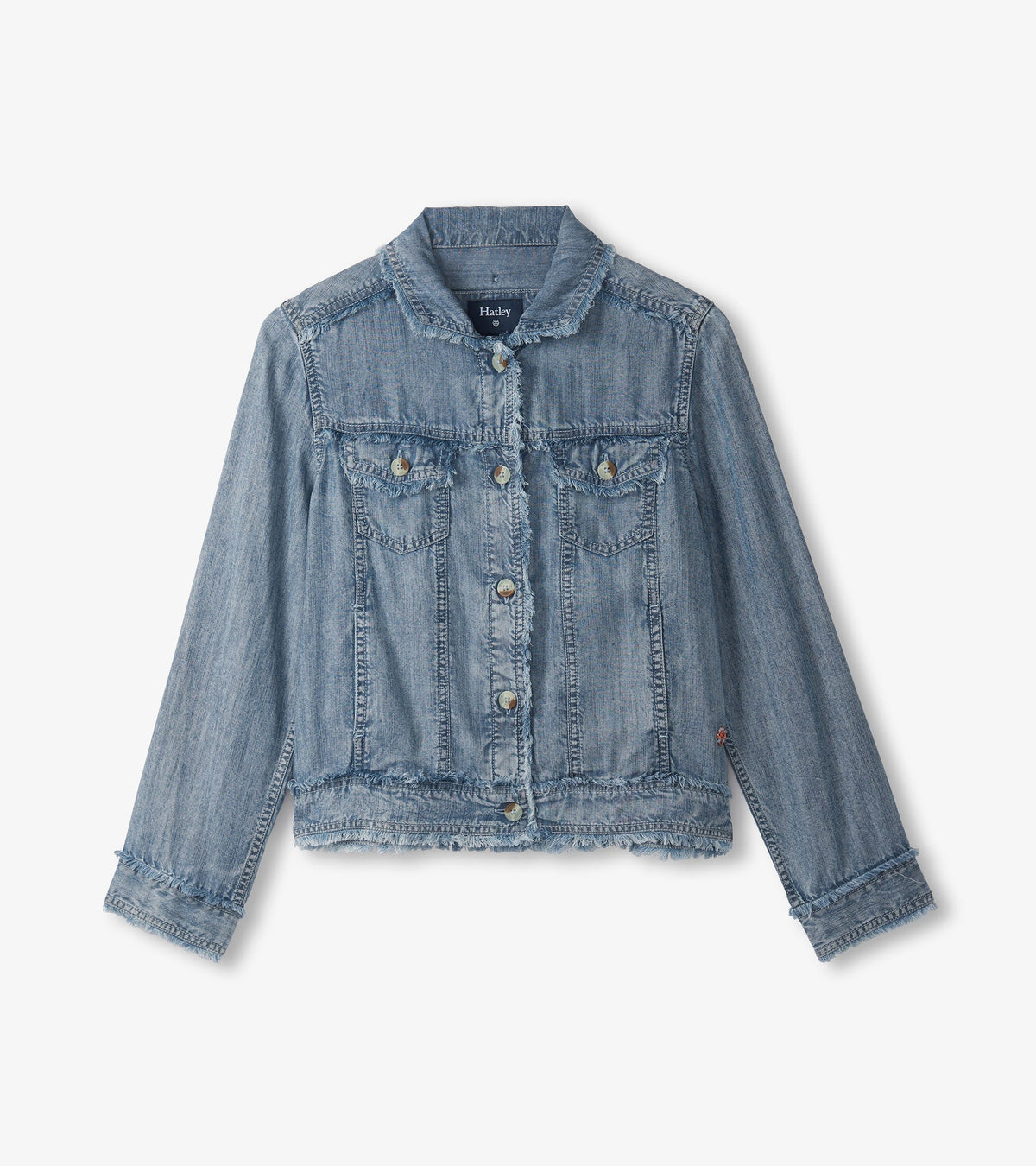 Tencel Jacket - Blue Acid Wash - Hatley Women