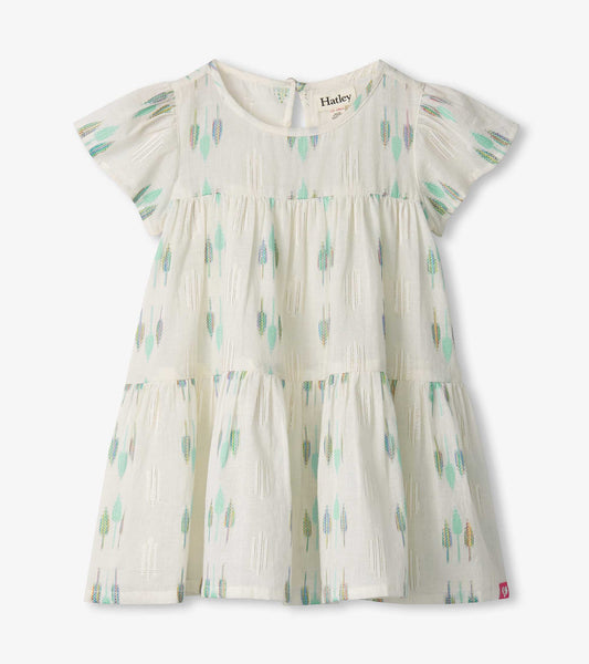 Baby & Toddler Girls Blue Feathers Woven Puff Dress - Hatley Baby & Toddler