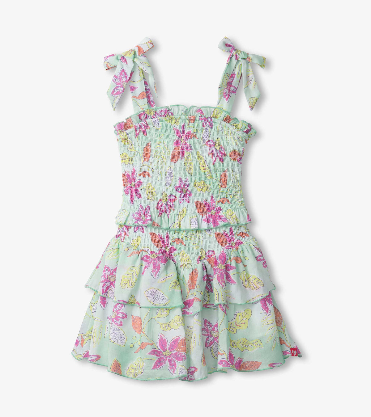 Girls Floral Smocked Angel Dress - Hatley Girls
