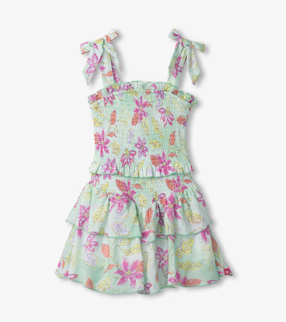 Girls Floral Smocked Angel Dress - Hatley Girls
