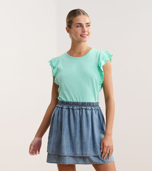 Layered Sleeve Tank - Turquoise - Hatley Women