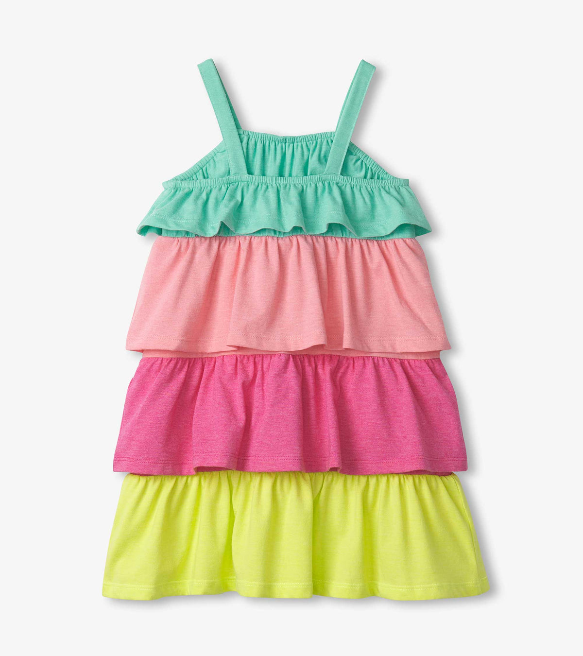 Girls Bright Rainbow Tiered Dress - Hatley Girls