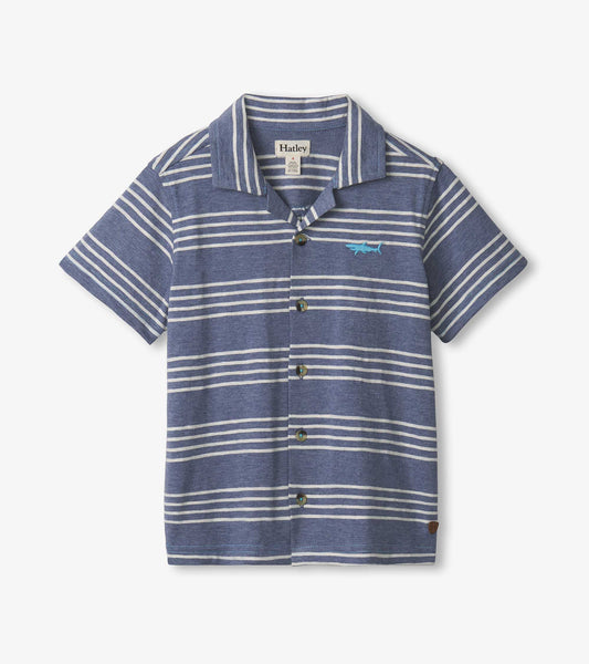 Boys Striped Nautical Jersey Button Down - Hatley Boys