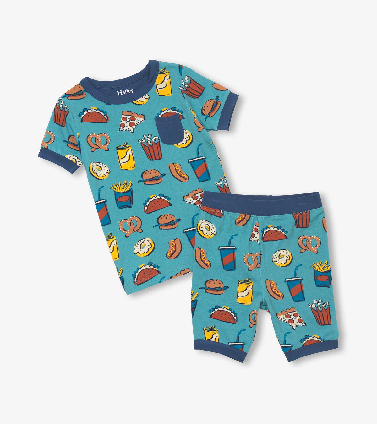 Boys Carnival Food Short Pajama Set - Hatley Boys