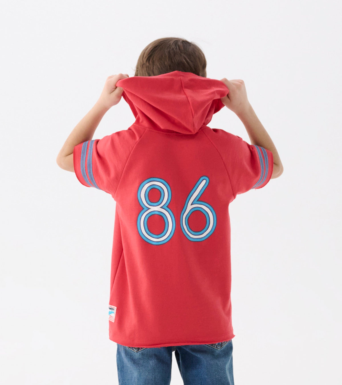 Boys Jersey Number Raglan Hoodie Tee - Hatley Boys