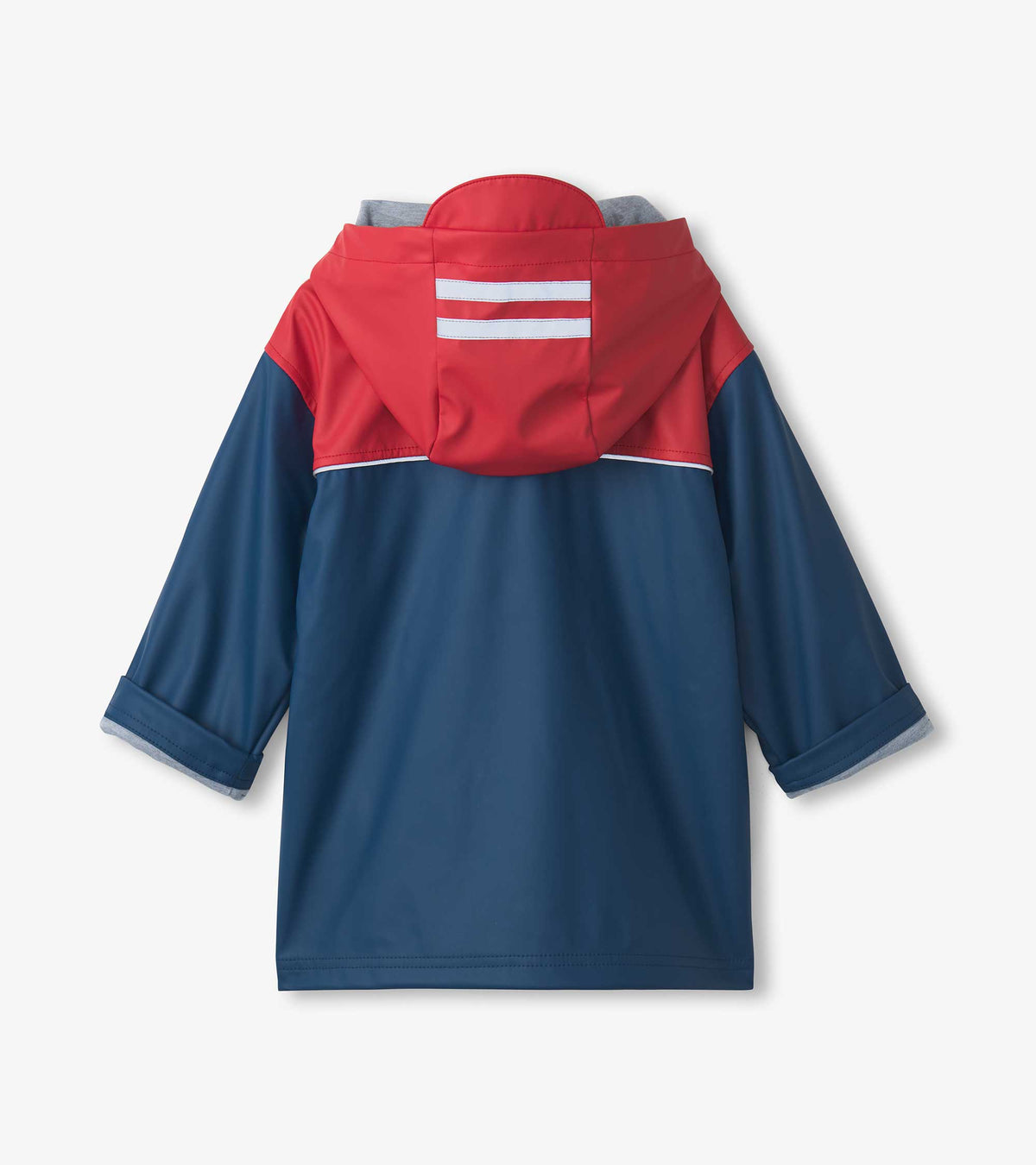 Boys Red & Navy Zip-Up Rain Jacket - Hatley Boys