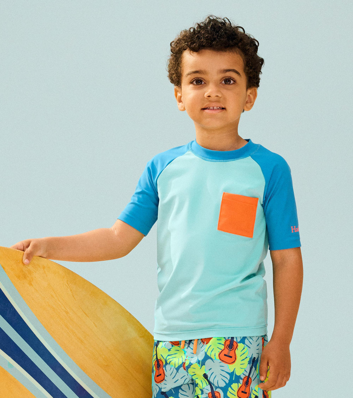 Boys Blue Short Sleeve Rashguard - Hatley Boys