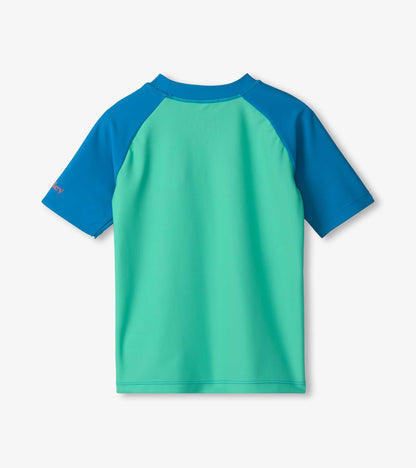 Boys Blue Short Sleeve Rashguard - Hatley Boys