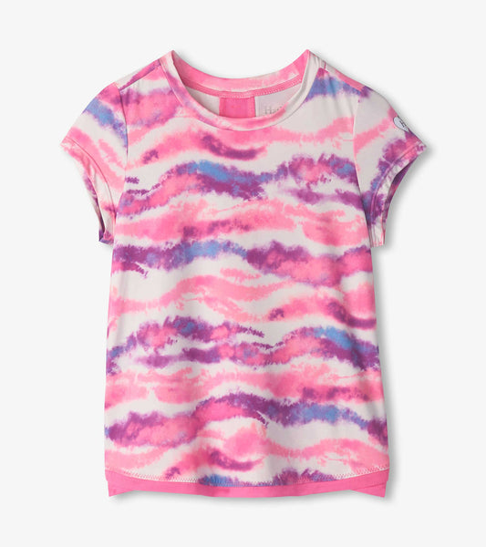 Girls Candy Ombre Mesh Trim T-Shirt - Hatley Girls