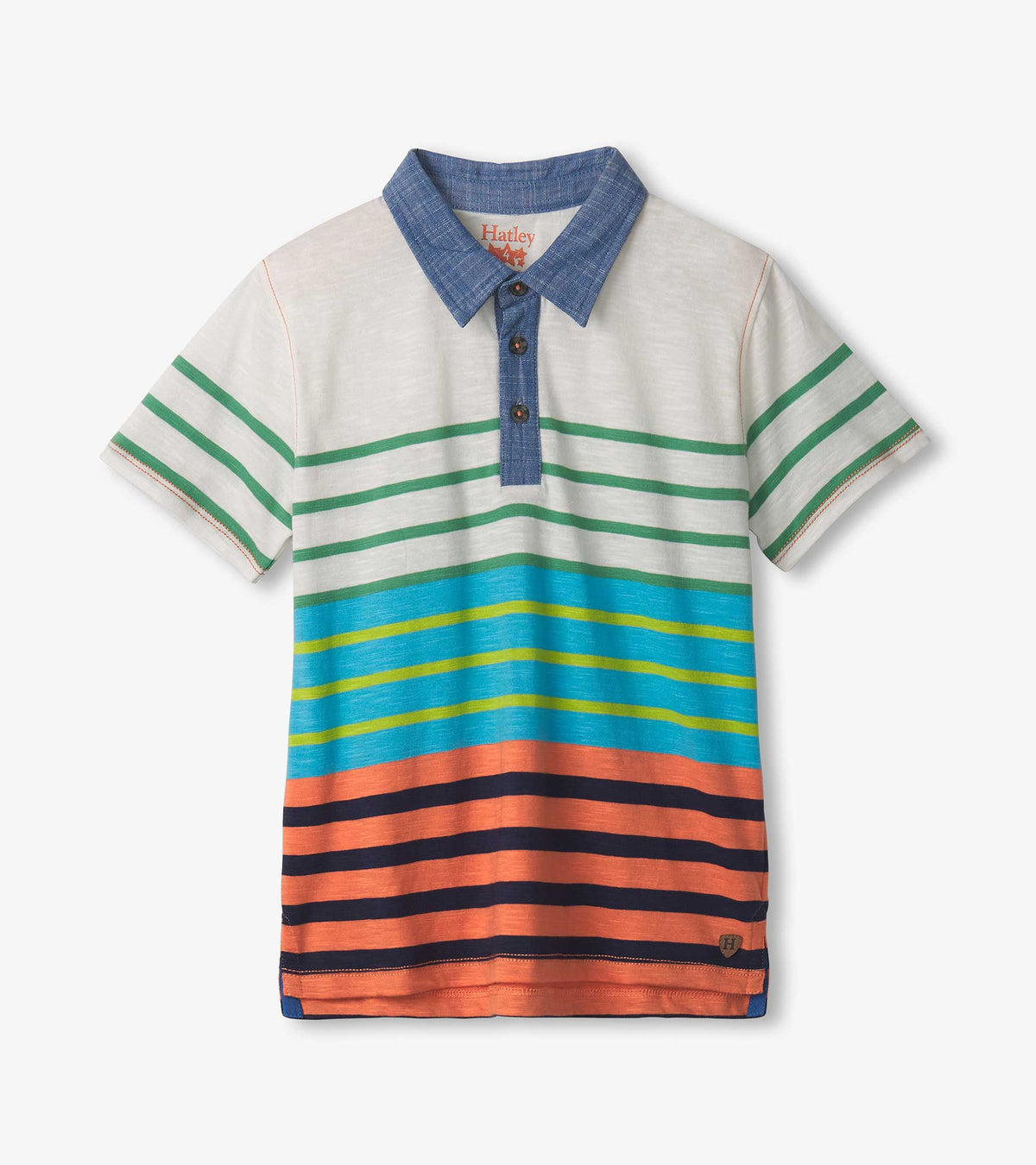 Boys Spring Stripes Polo Tee - Hatley Boys