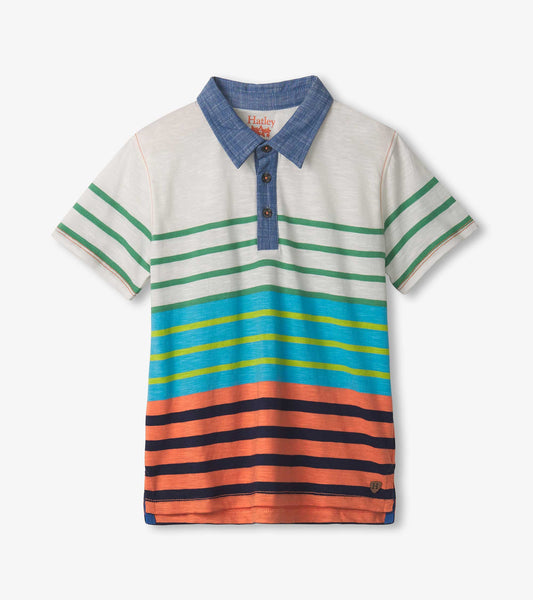 Boys Spring Stripes Polo Tee - Hatley Boys