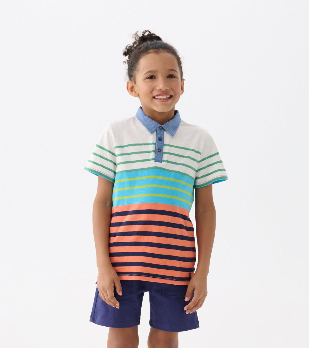 Boys Spring Stripes Polo Tee - Hatley Boys
