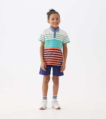 Boys Spring Stripes Polo Tee - Hatley Boys