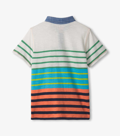 Boys Spring Stripes Polo Tee - Hatley Boys