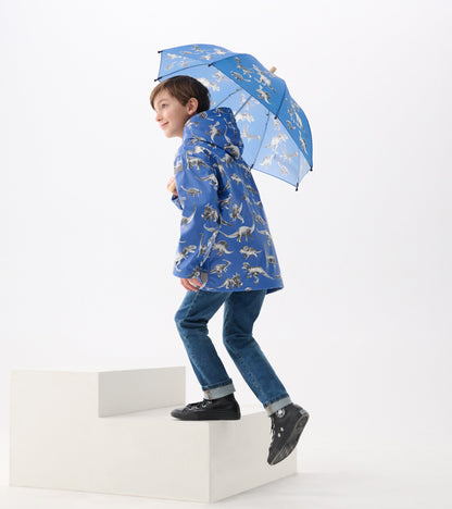 Boys Dino Extinction Zip-Up Rain Jacket - Hatley Boys