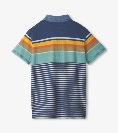 Boys Nautical Stripes Polo Tee - Hatley Boys