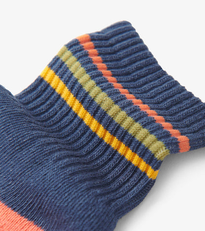 Boys Striped Blue Crew Socks - Hatley Boys