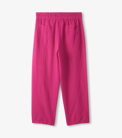 Straight Leg Linen Pants - Fuchsia - Hatley Women