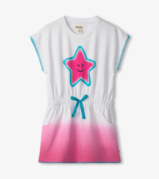 Girls Fuchsia Ombre Pull-On Dress - Hatley Girls