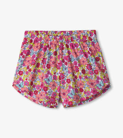 Girls Groovy Flowers Tee and Shorts Pajama Set - Hatley Girls