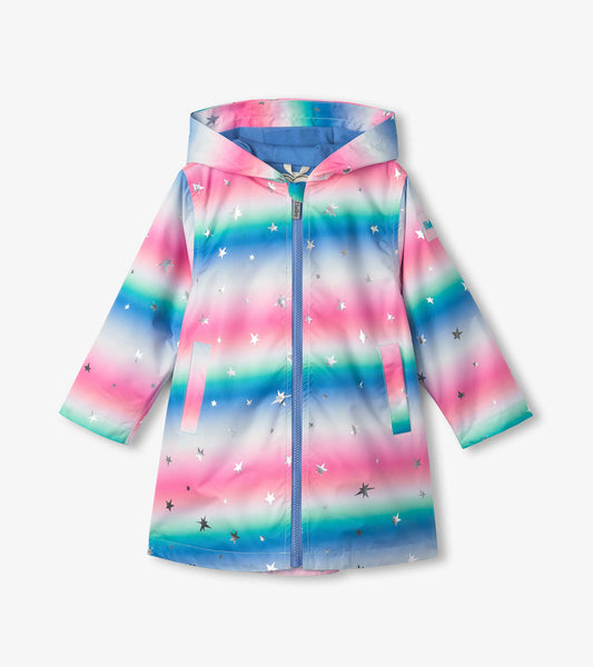 Girls Glitter Star A-Line Swing Jacket - Hatley Girls