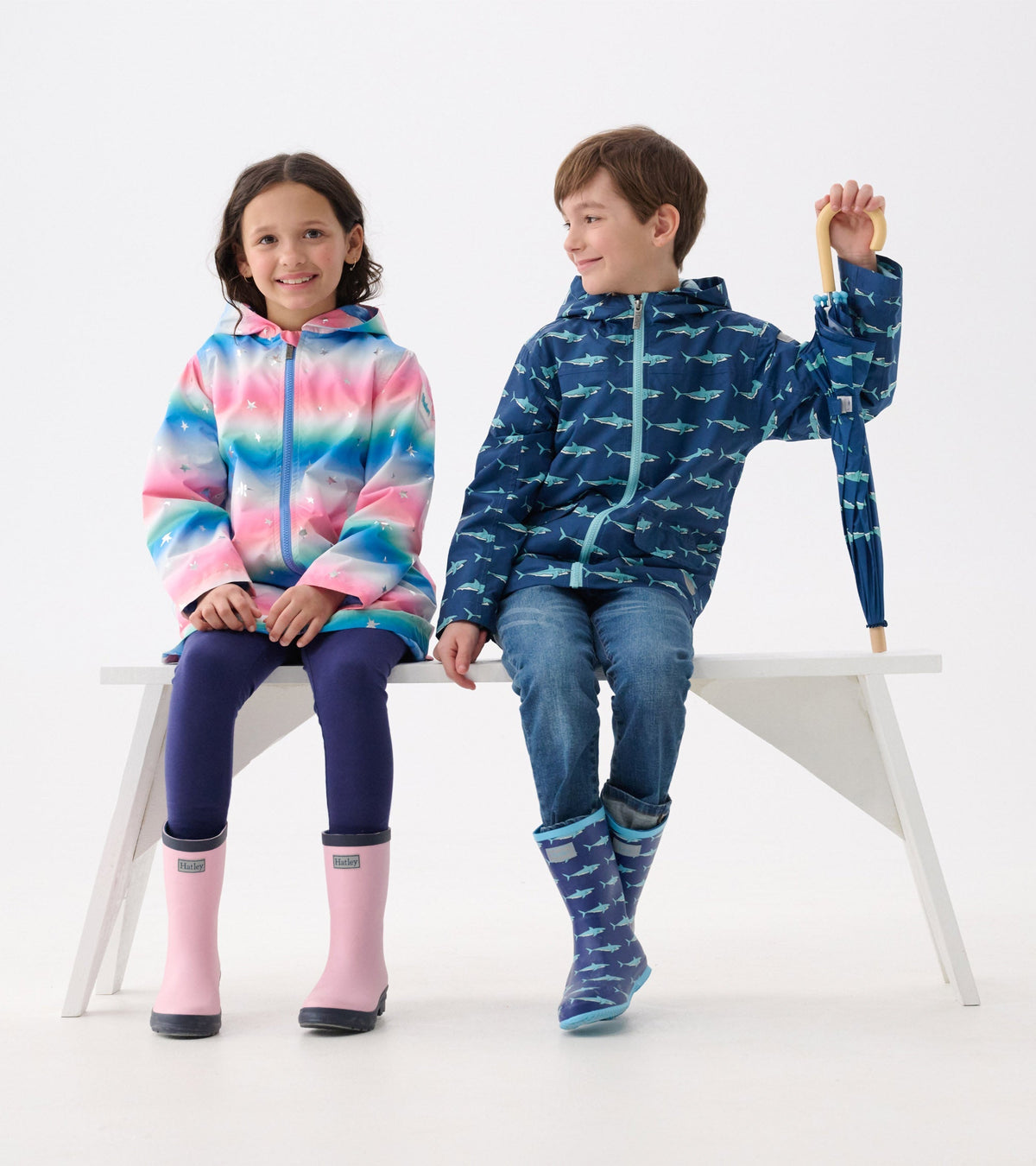 Girls Glitter Star A-Line Swing Jacket - Hatley Girls