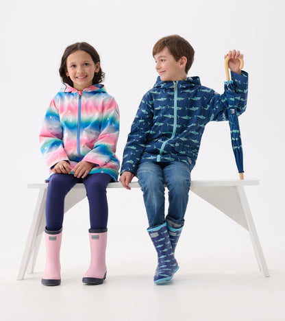 Girls Glitter Star A-Line Swing Jacket - Hatley Girls
