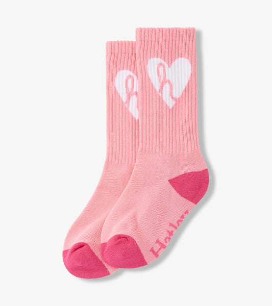 Girls Hatley Heart Tube Socks - Hatley Girls