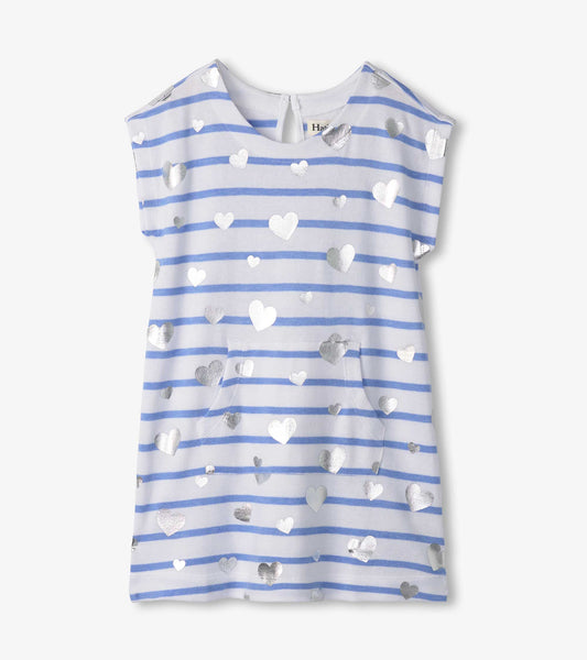 Girls Heart Stripes Slouchy Dress - Hatley Girls