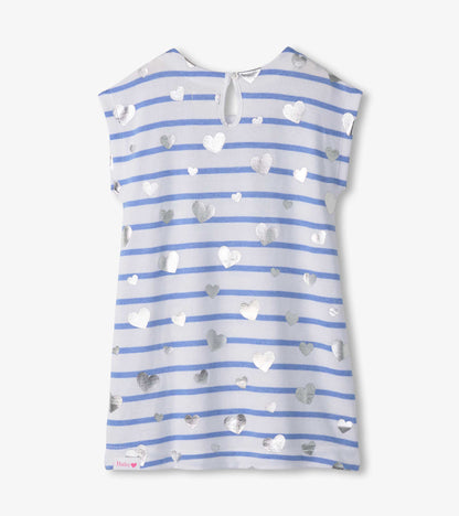 Girls Heart Stripes Slouchy Dress - Hatley Girls