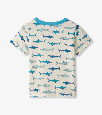 Baby & Toddler Boys Hungry Sharks Bamboo Henley - Hatley Baby & Toddler