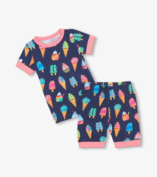 Girls Ice Cream Treats Short Pajama Set - Hatley Girls