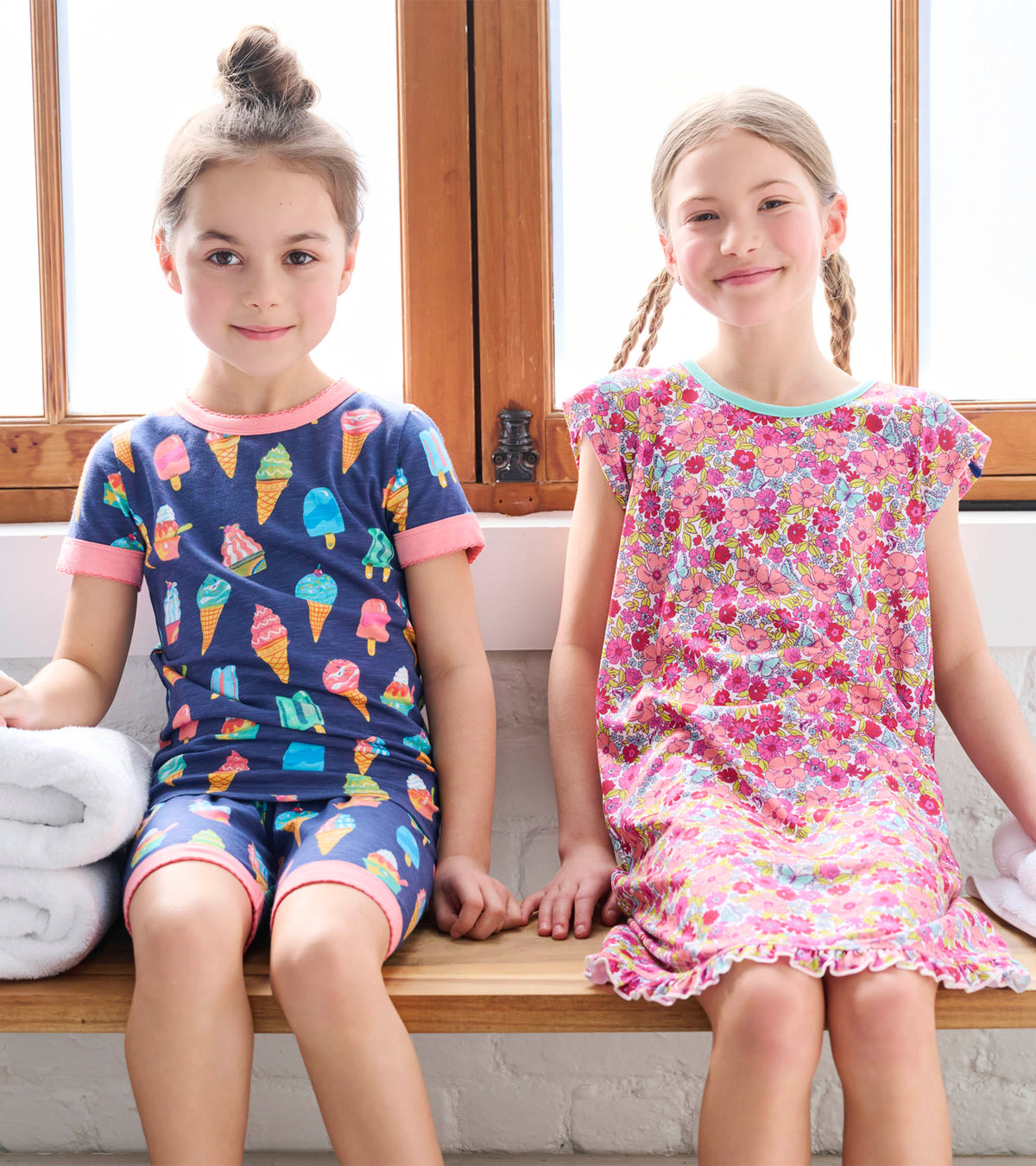 Girls Ice Cream Treats Short Pajama Set - Hatley Girls